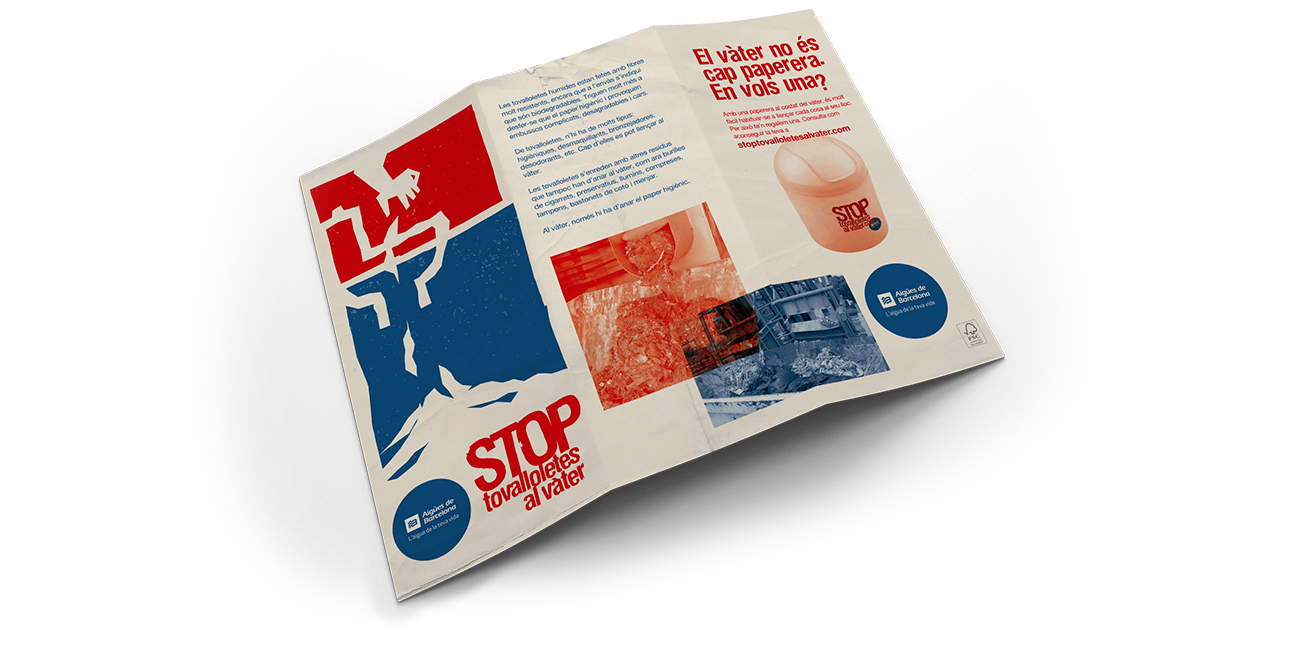 "Stop throwing wipes down the toilet" campaign