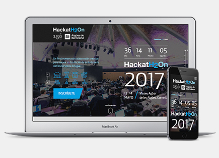 Web HackatH2On de Aigües de Barcelona