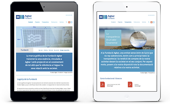 Web Fundación Agbar